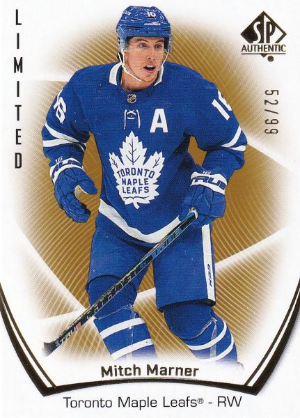 paralel karta MITCH MARNER 21-22 SP Authentic Limited Gold /99